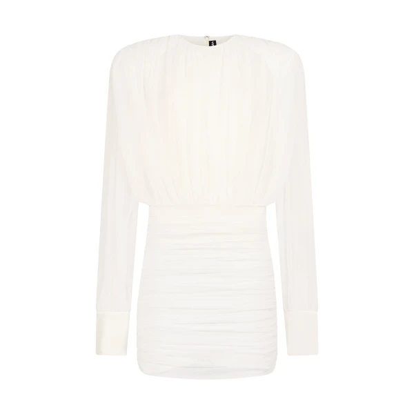 David Koma Ruched Blouse Top Mini Dress, view 2