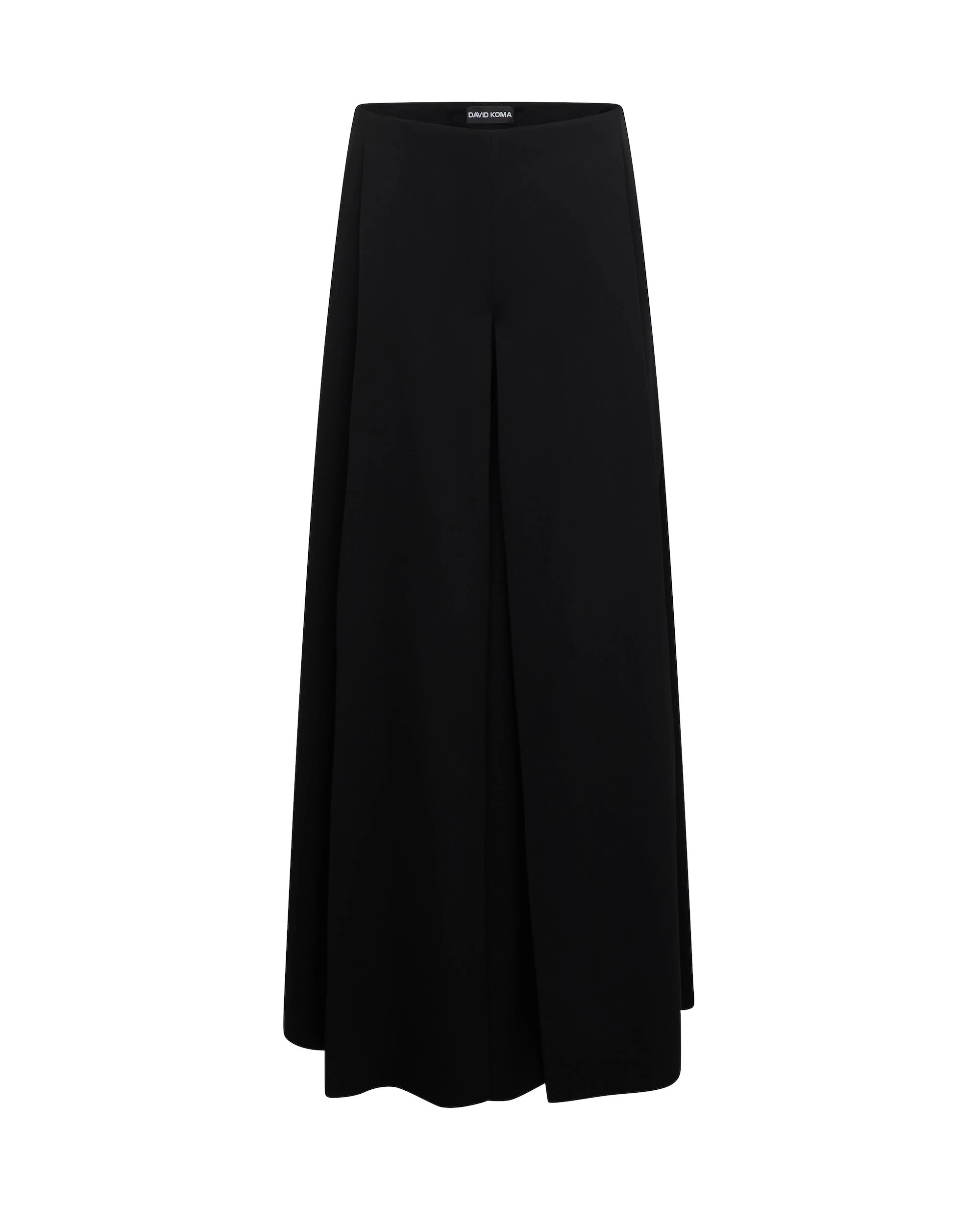 David Koma Wide Leg Flowy Trousers In Black