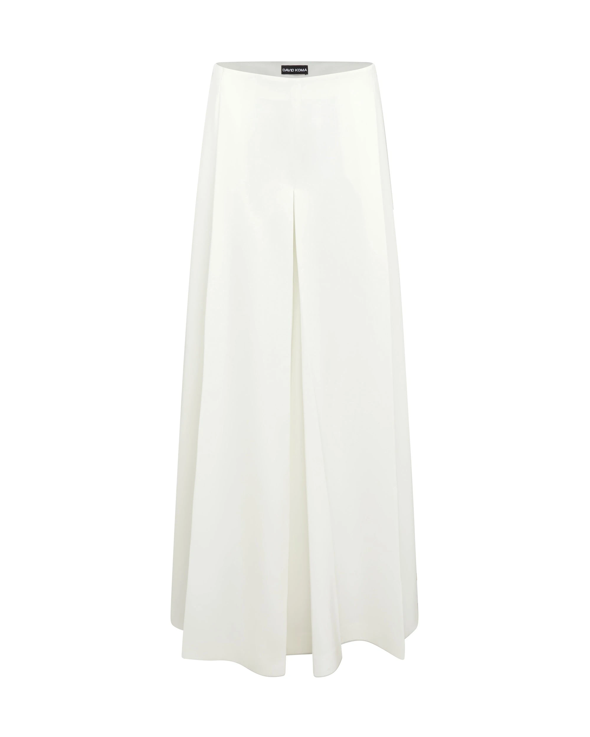 David Koma Wide Leg Flowy Trousers In White