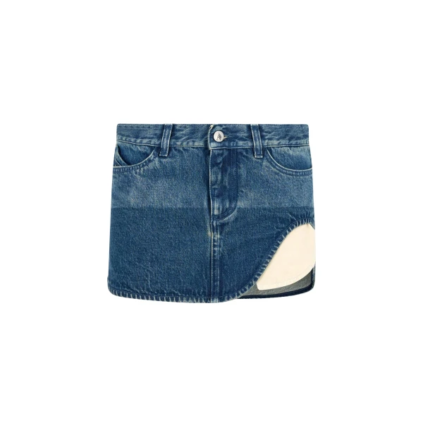 The Attico Deep blue mini skirt