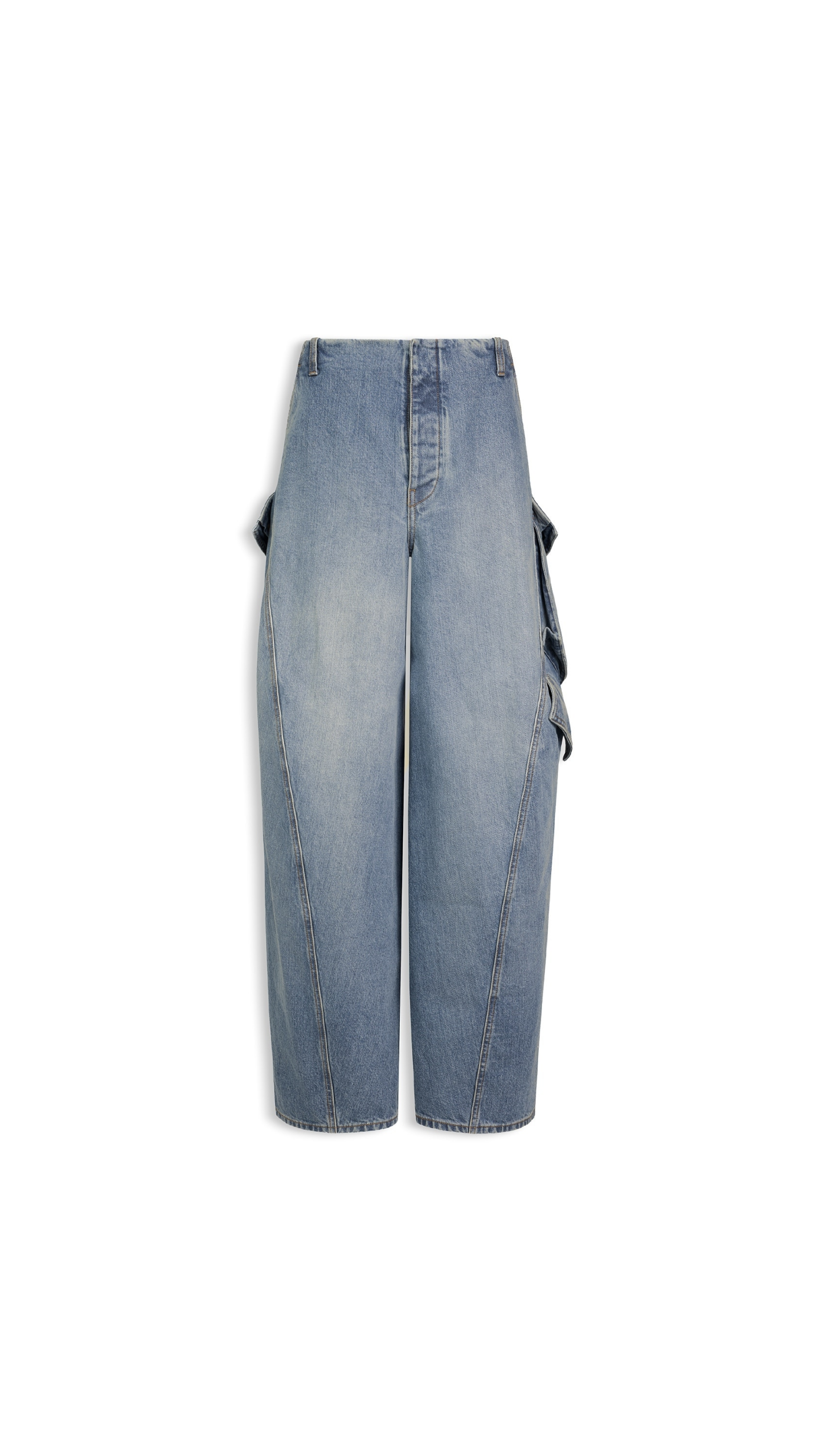 Alaïa Denim Cargo Pants - ALAÏA Pants - Laser Cut Luxury - Shop at Luxury Shoes Alaïa Denim Cargo Pants - ALAÏA Pants - Laser Cut Luxury - Shop at Luxury Shoes