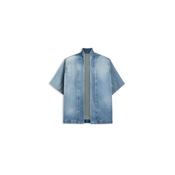 Alaïa Denim Reverse Jacket - ALAÏA Jackets - Laser Cut Luxury - Shop at Luxury Shoes 