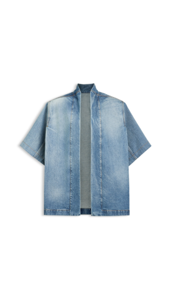Alaïa Denim Reverse Jacket - ALAÏA Jackets - Laser Cut Luxury - Shop at Luxury Shoes 