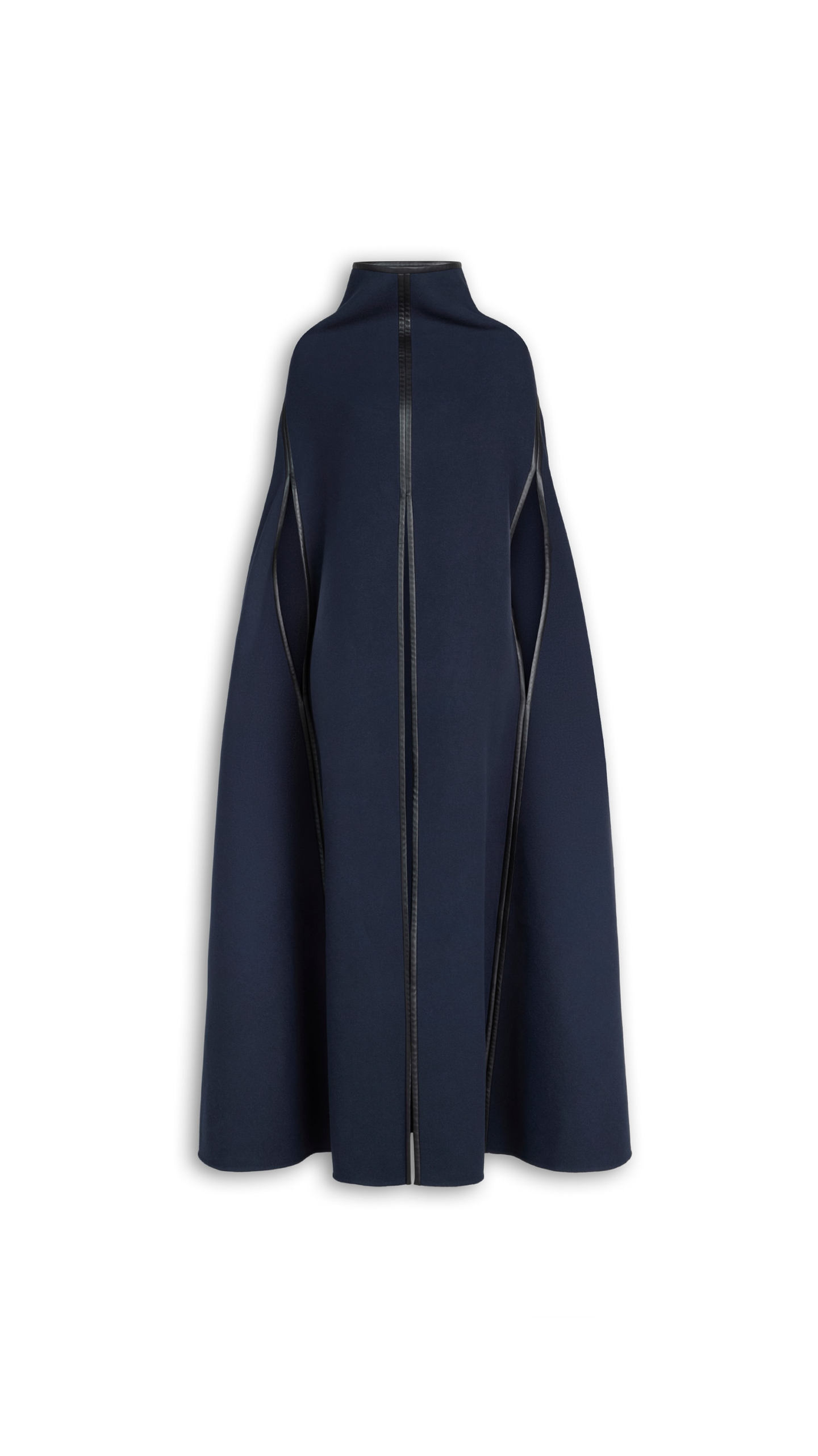 Alaia Double Face Wool Cape Coat