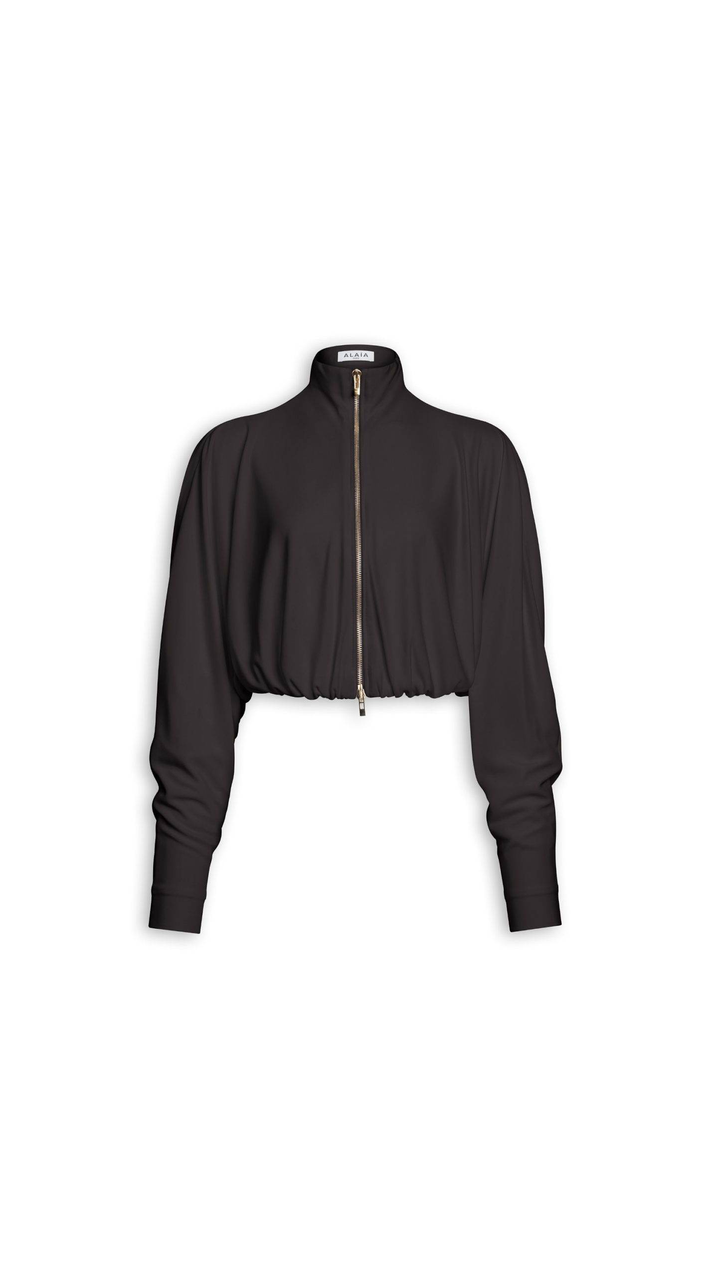 Alaïa Draped Matte Jersey Jacket - ALAÏA Jackets - Laser Cut Luxury - Shop at Luxury Shoes Alaïa Draped Matte Jersey Jacket - ALAÏA Jackets - Laser Cut Luxury - Shop at Luxury Shoes