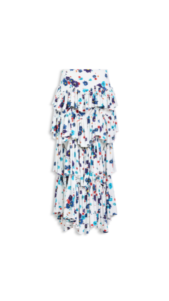 Alaïa Draped Printed Skirt - ALAÏA Skirts - Laser Cut Luxury - Shop at Luxury Shoes 