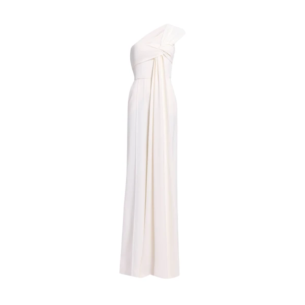 Elie Saab Asymmetric Cady Jumpsuit