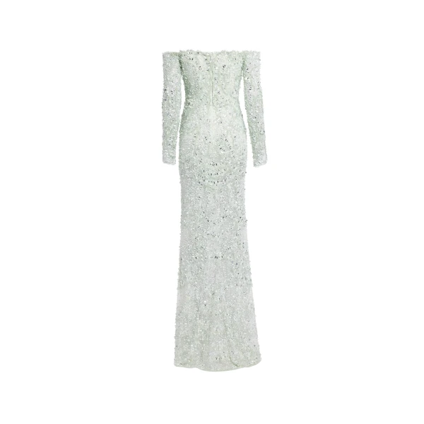 Elie Saab Bead Embroidered Gown, view 5