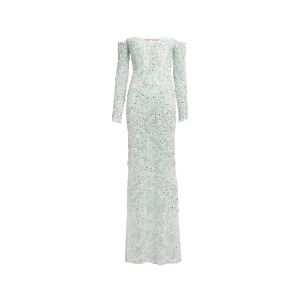 Elie Saab Bead Embroidered Gown