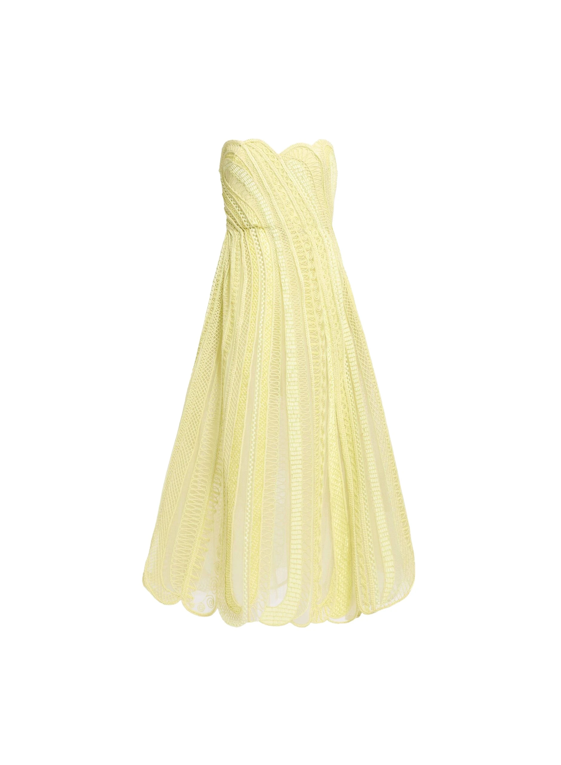 Elie Saab Bead Embroidered Midi Dress