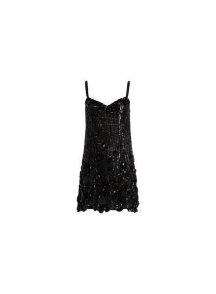 Elie Saab Bead Embroidered Short Dress in Black featuring  – Luxury Designer Fashion at Luxury Shoes .