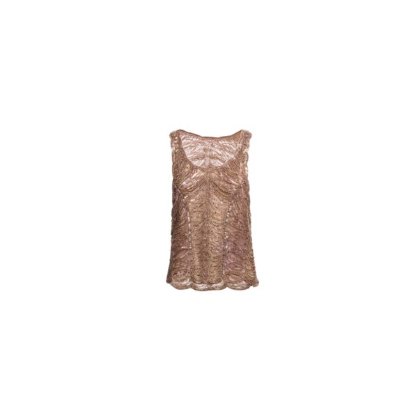 Elie Saab Bead Embroidered Tank Top