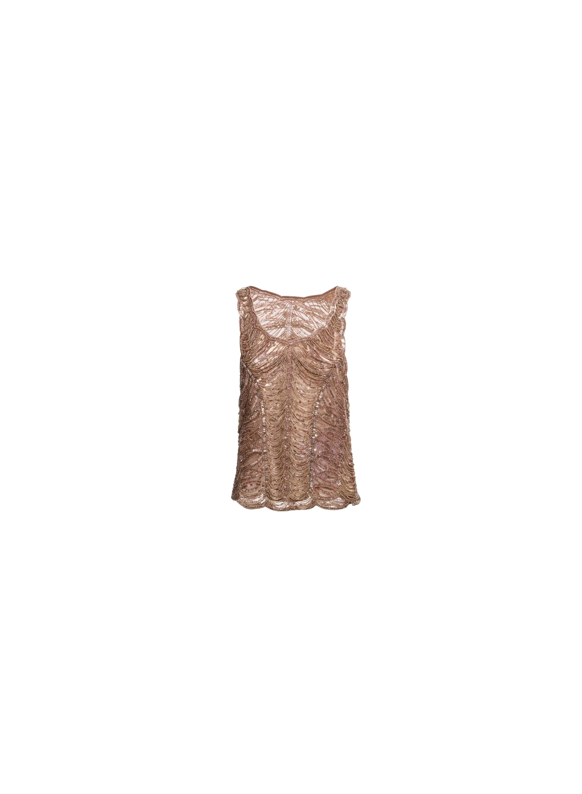 Elie Saab Bead Embroidered Tank Top