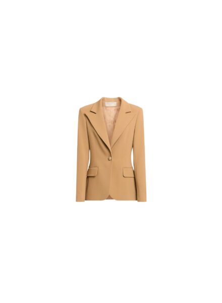Elie Saab Cady Blazer in Beige featuring  – Luxury Designer Fashion at Luxury Shoes .