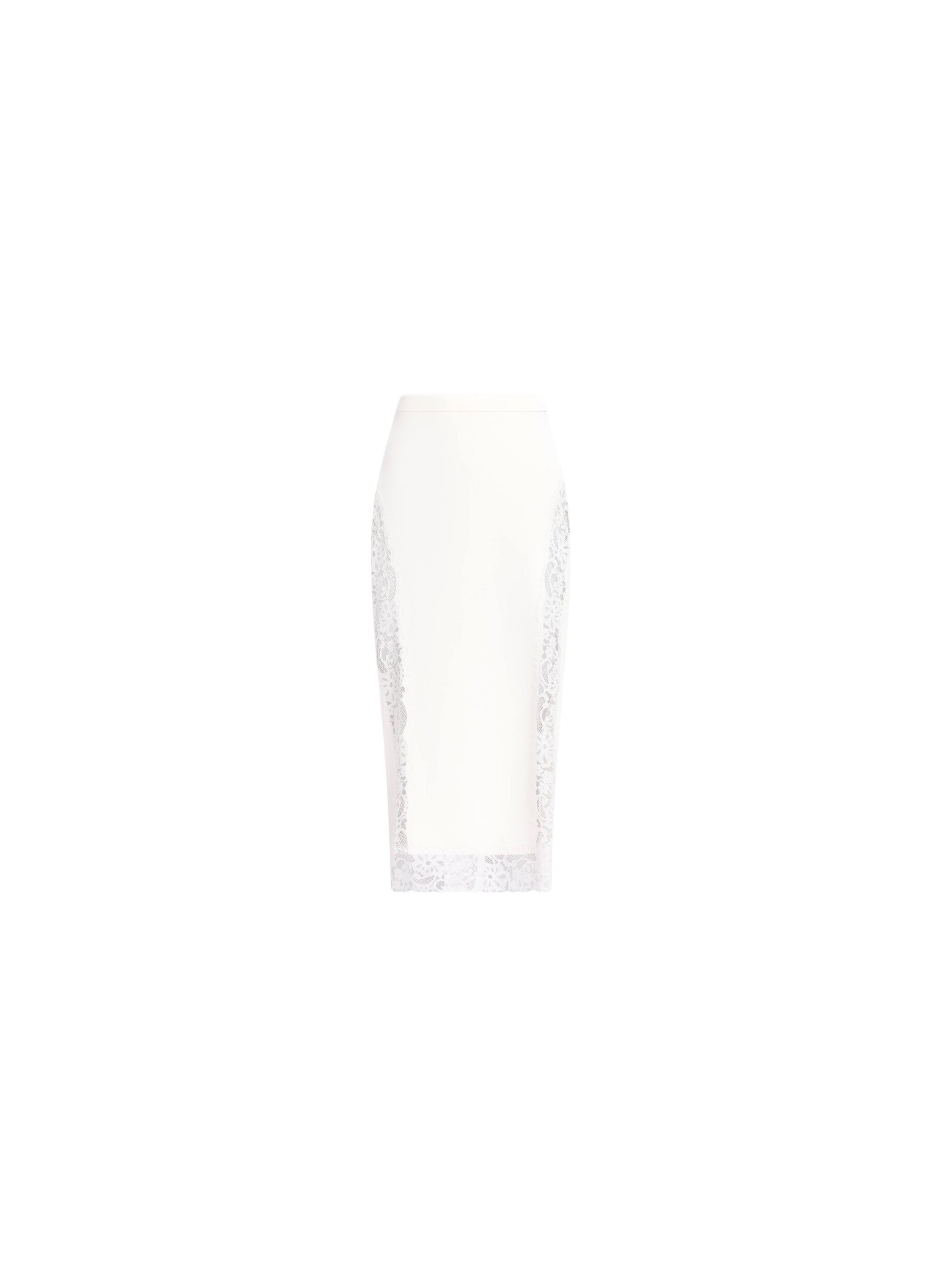 Elie Saab Cady and Lace Skirt in White featuring  – Luxury Designer Fashion at Luxury Shoes .