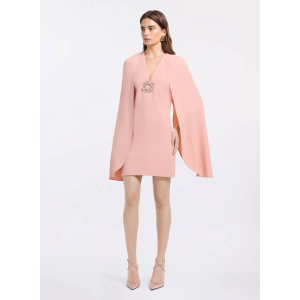 Elie Saab Cape Cady Short Dress, view 2