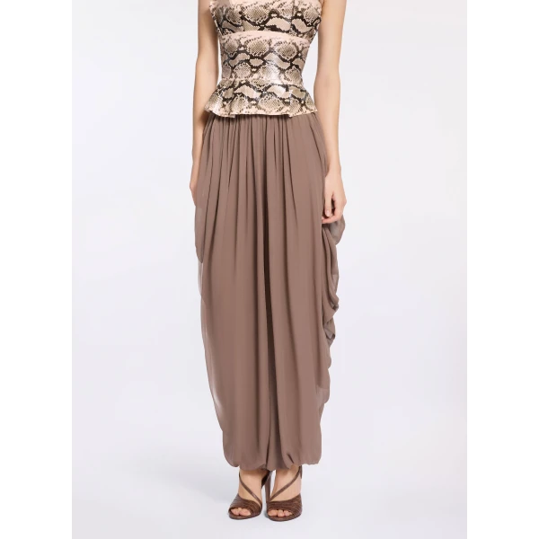Elie Saab Cascading Silk Pants, view 3
