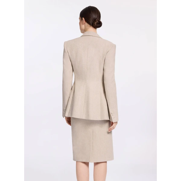 Elie Saab Cotton Canvas Blazer, view 3