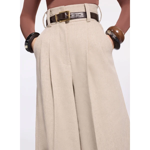 Elie Saab Cotton Canvas Pants, view 4