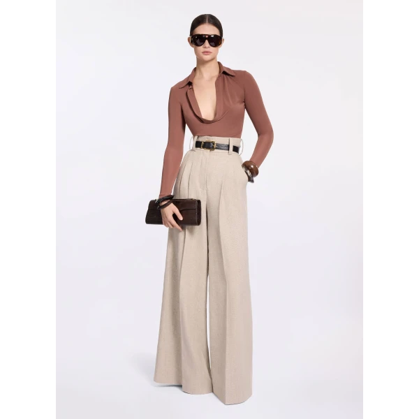 Elie Saab Cotton Canvas Pants, view 5