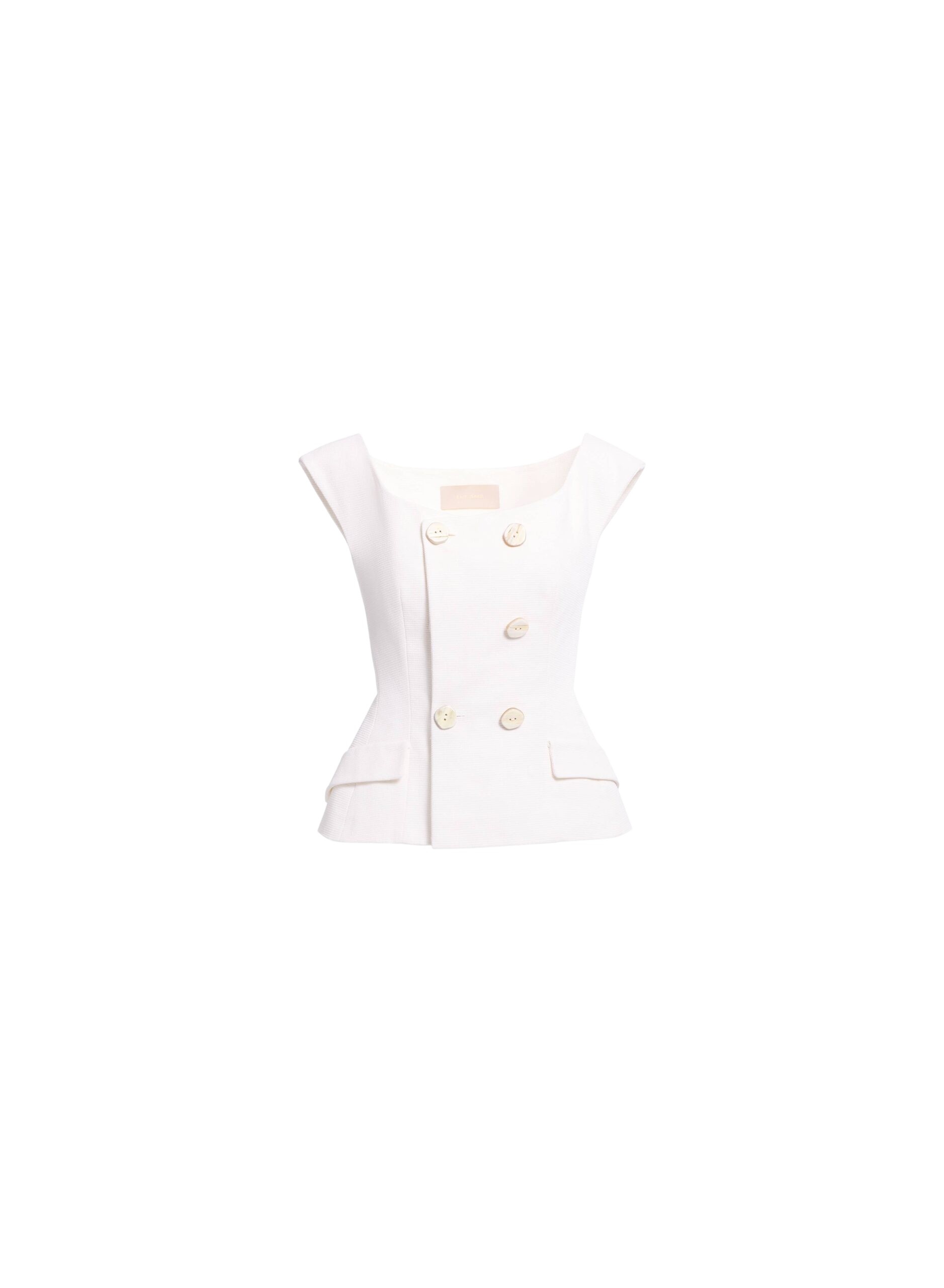 Elie Saab Cotton Piquet Jacket