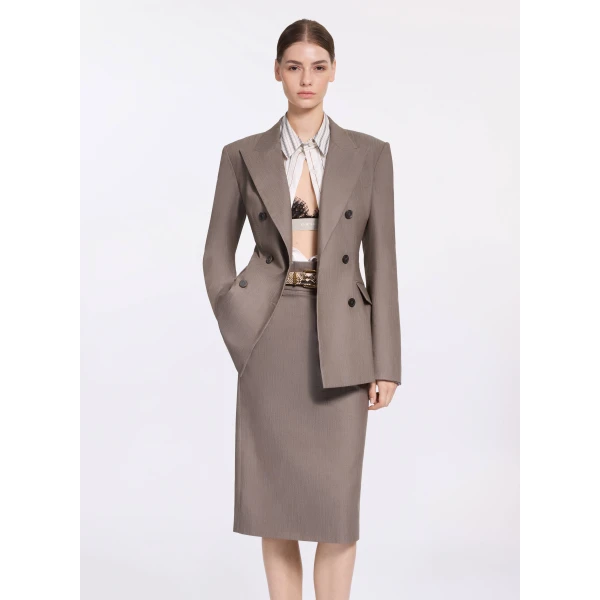 Elie Saab Cotton Twill Blazer, view 2