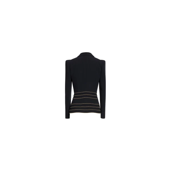 Elie Saab Embellished Cady Blazer, view 5