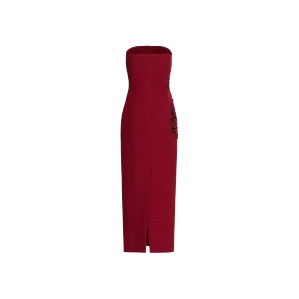 Elie Saab Embellished Cady Midi Dress, view 4