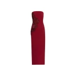Elie Saab Embellished Cady Midi Dress