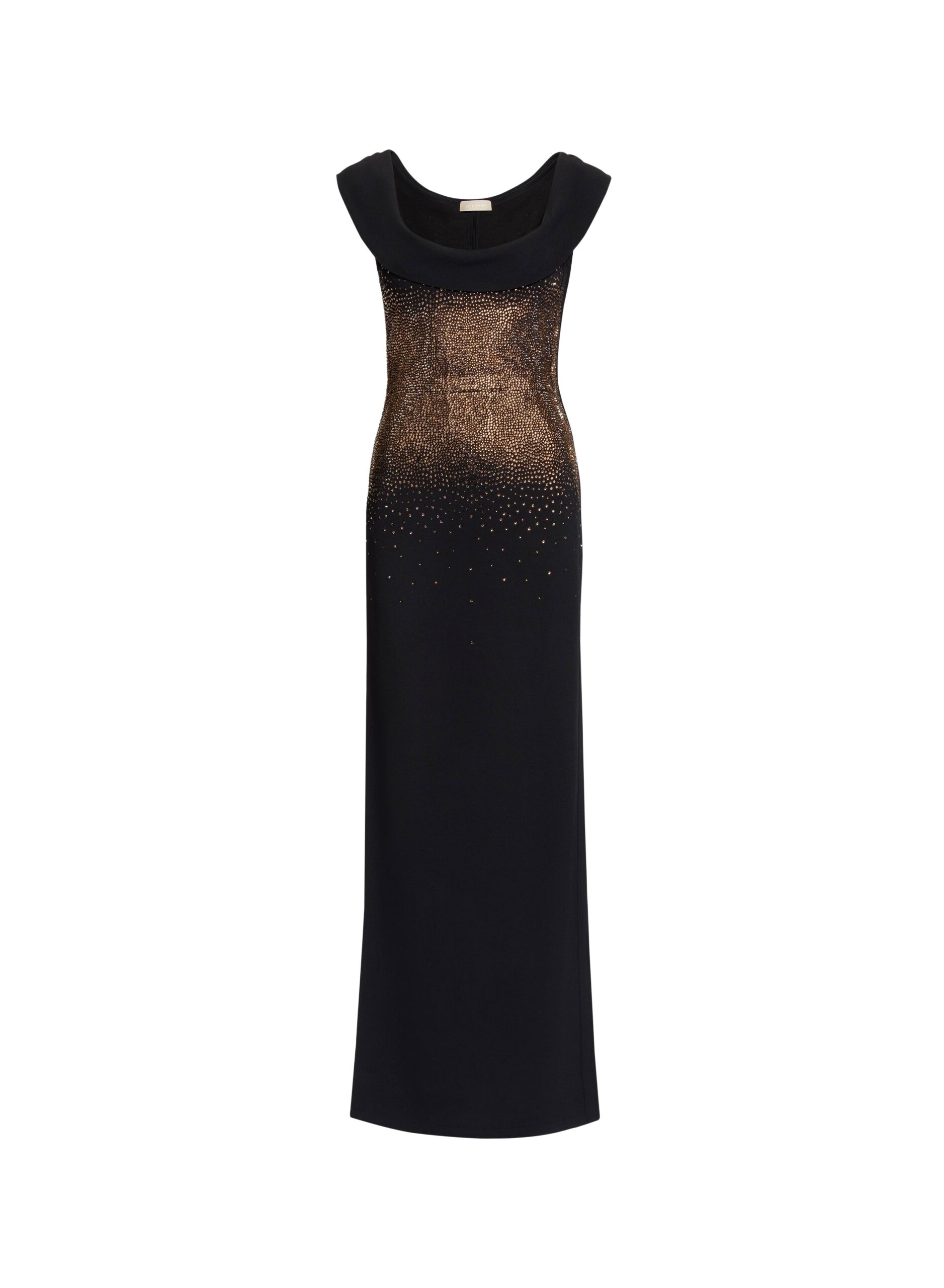 Elie Saab Embellished Knit Long Dress in Black featuring  – Luxury Designer Fashion at Luxury Shoes .