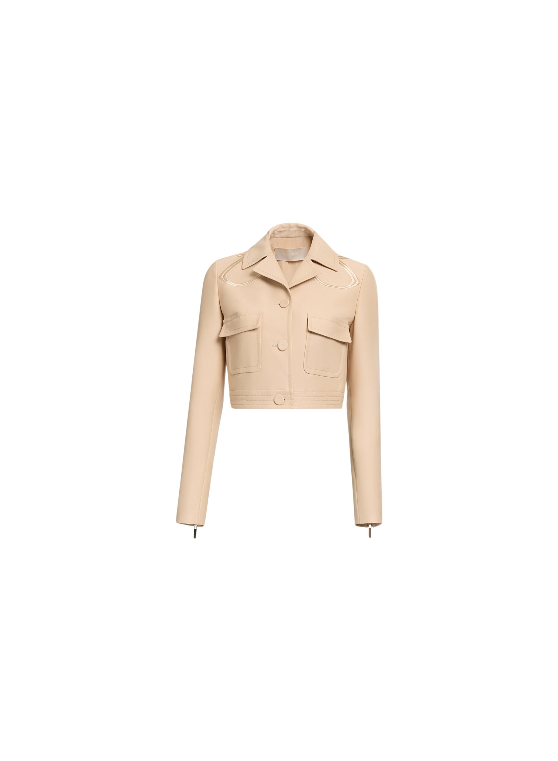 Elie Saab Embroidered Gabardine Jacket