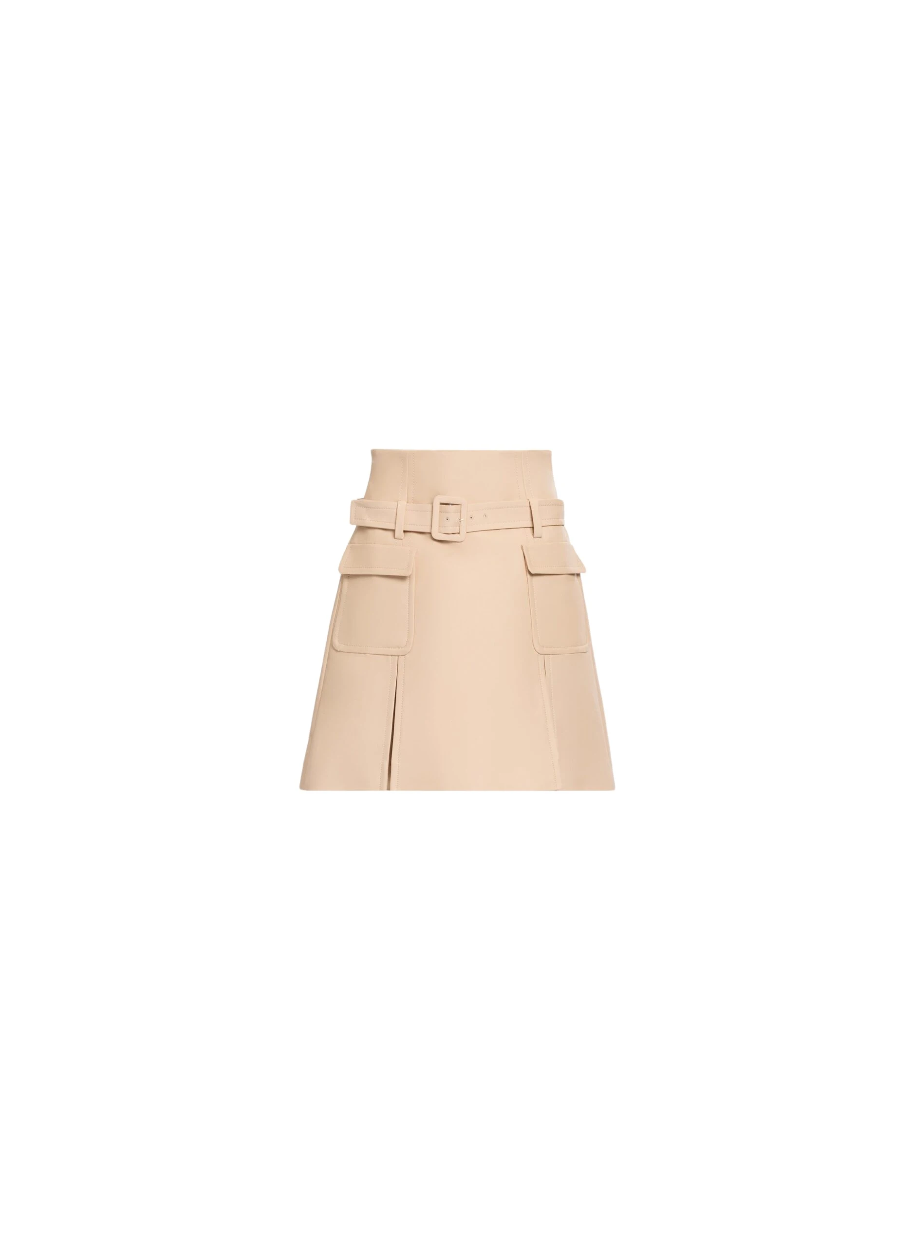Elie Saab Embroidered Gabardine Short Skirt