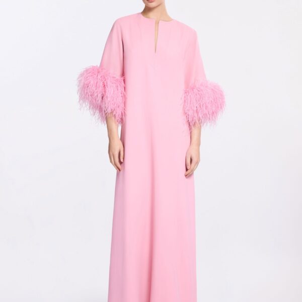 Elie Saab Feather Trimmed Kaftan, view 3