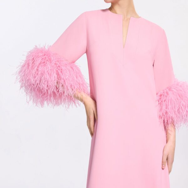Elie Saab Feather Trimmed Kaftan, view 5