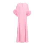 Elie Saab Feather Trimmed Kaftan
