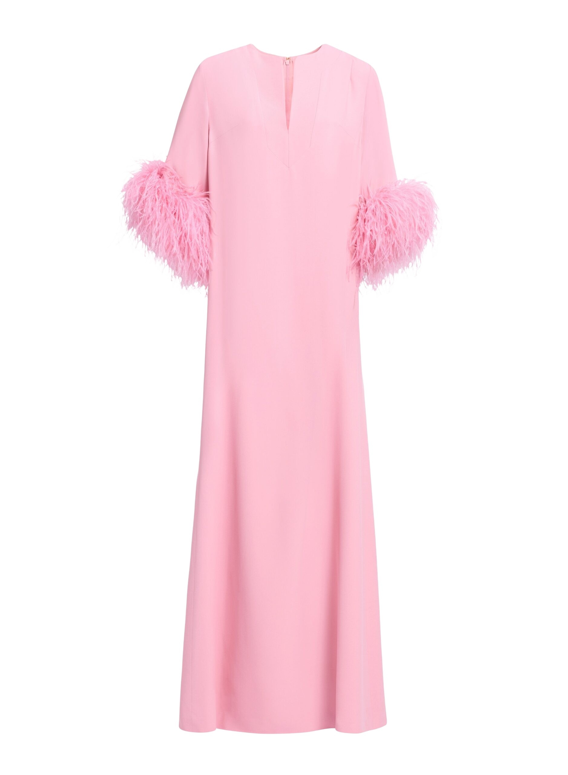 Elie Saab Feather Trimmed Kaftan