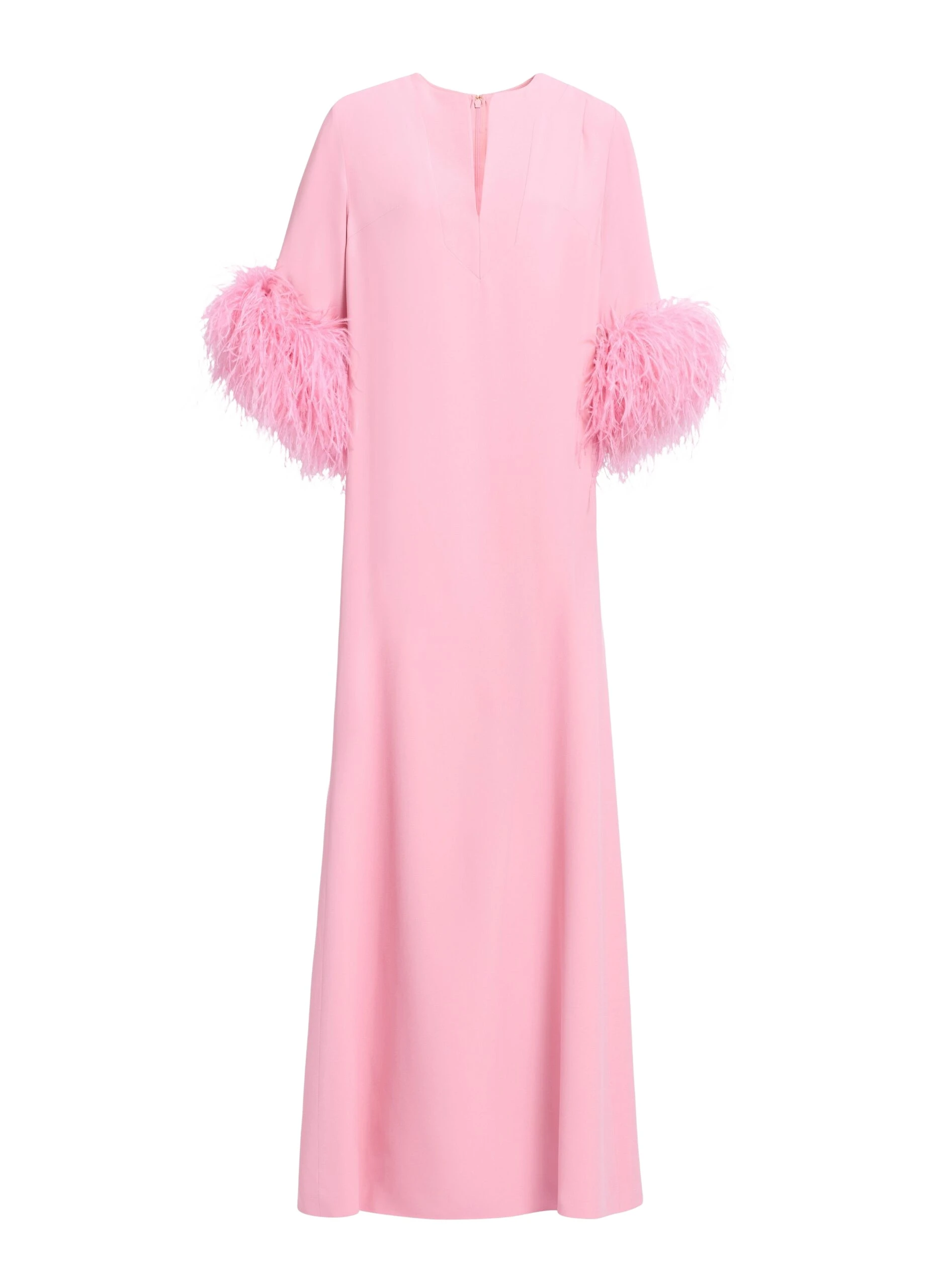 Elie Saab Feather Trimmed Kaftan