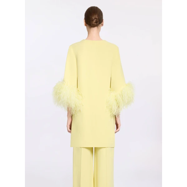 Elie Saab Feather Trimmed Top, view 4