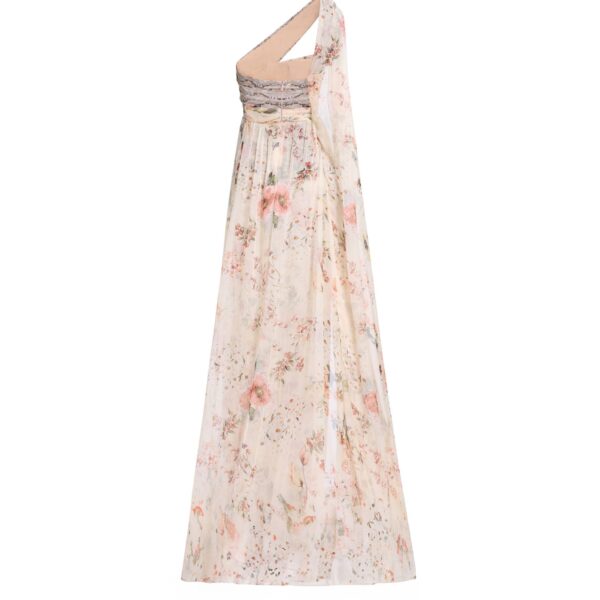 Elie Saab Floral Print Long Dress, view 5