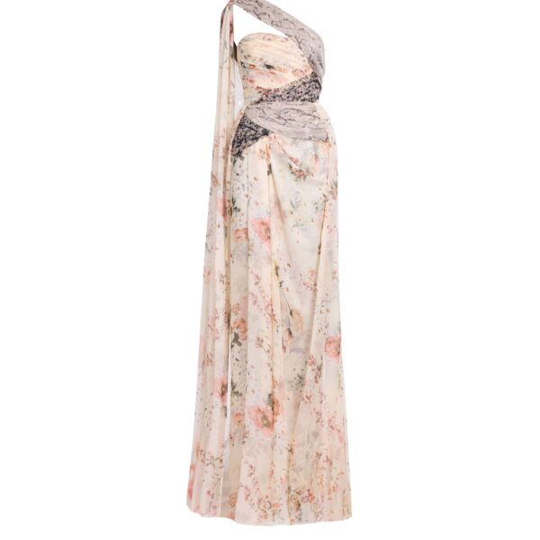Elie Saab Floral Print Long Dress