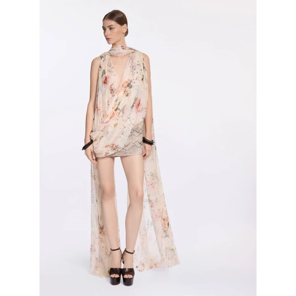 Elie Saab Floral Print Short Dress, view 2