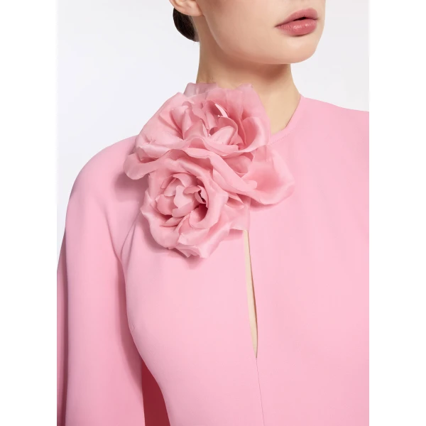 Elie Saab Flower Embellished Cady Jumpsuit, view 5