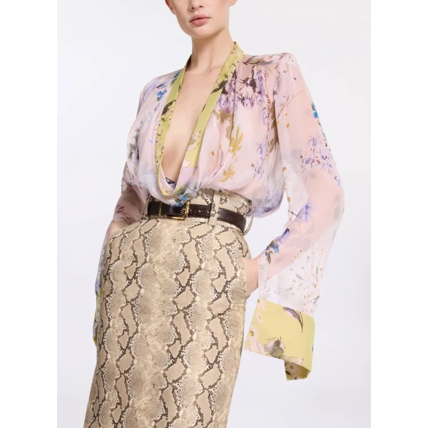 Elie Saab Garden Print Blouse, view 4