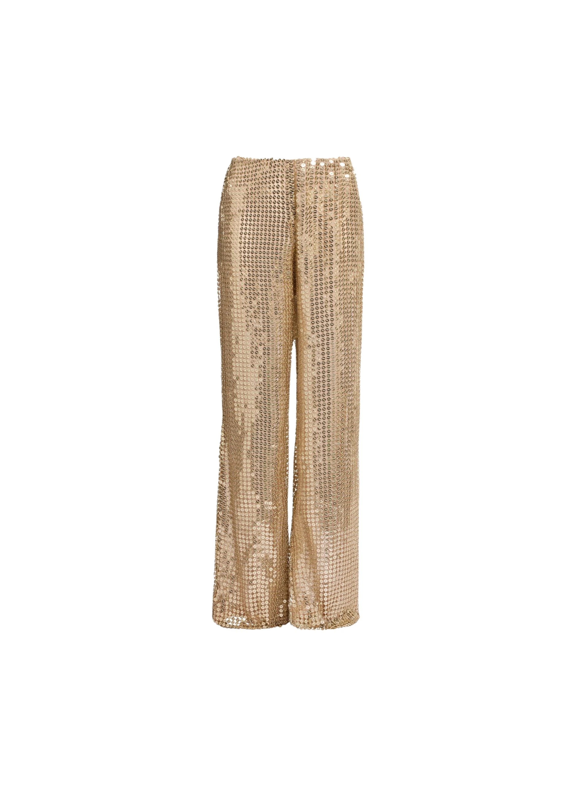 Elie Saab Gold Sequin Pants