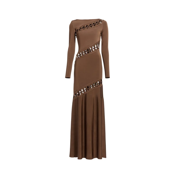 Elie Saab Interlaced Knit Dress
