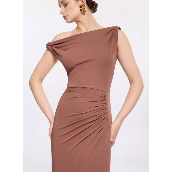 Elie Saab Jersey Long Dress, view 4