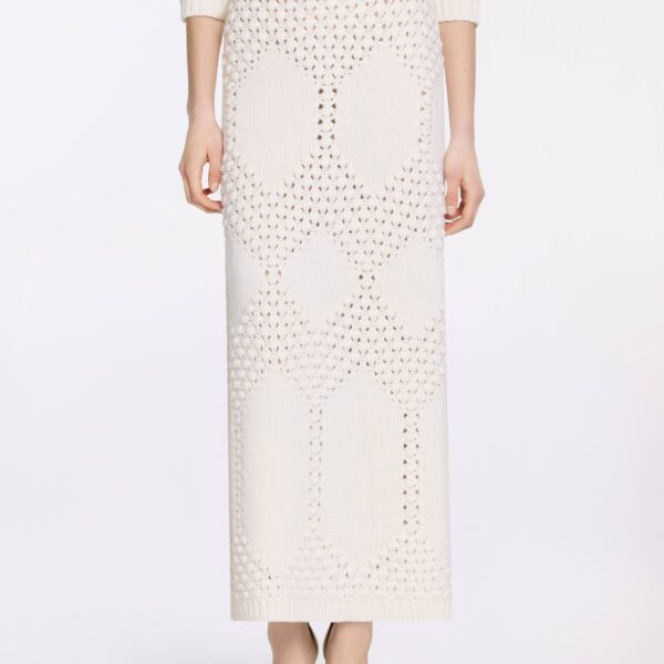 Elie Saab Knit Midi Skirt, view 2