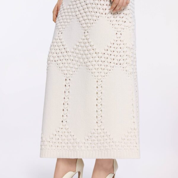 Elie Saab Knit Midi Skirt, view 4