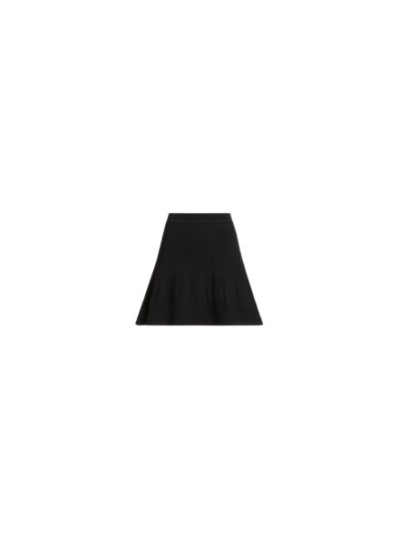 Elie Saab Knit Short Skirt in Black featuring  – Luxury Designer Fashion at Luxury Shoes .