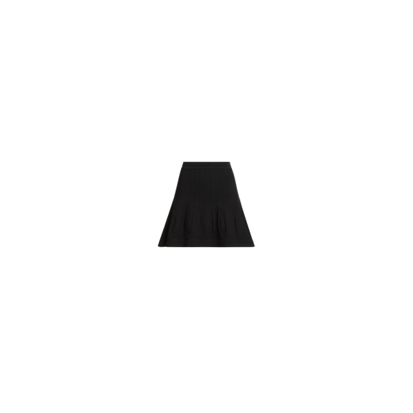 Elie Saab Knit Short Skirt in Black featuring  – Luxury Designer Fashion at Luxury Shoes .